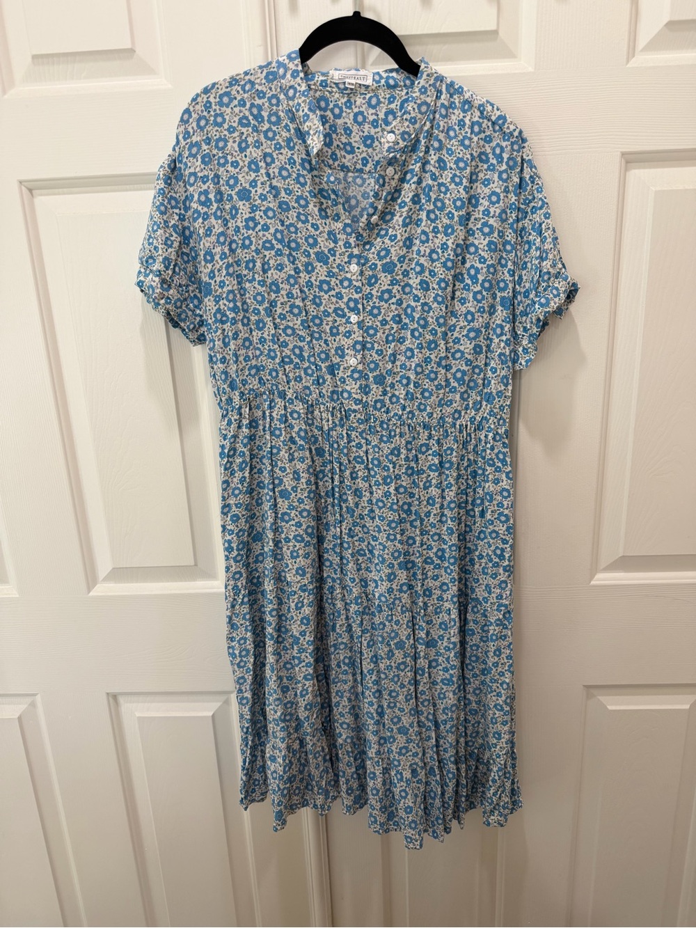 Sweet Salt Dress 14/16 Blue Ditsy Flowers Pockets!